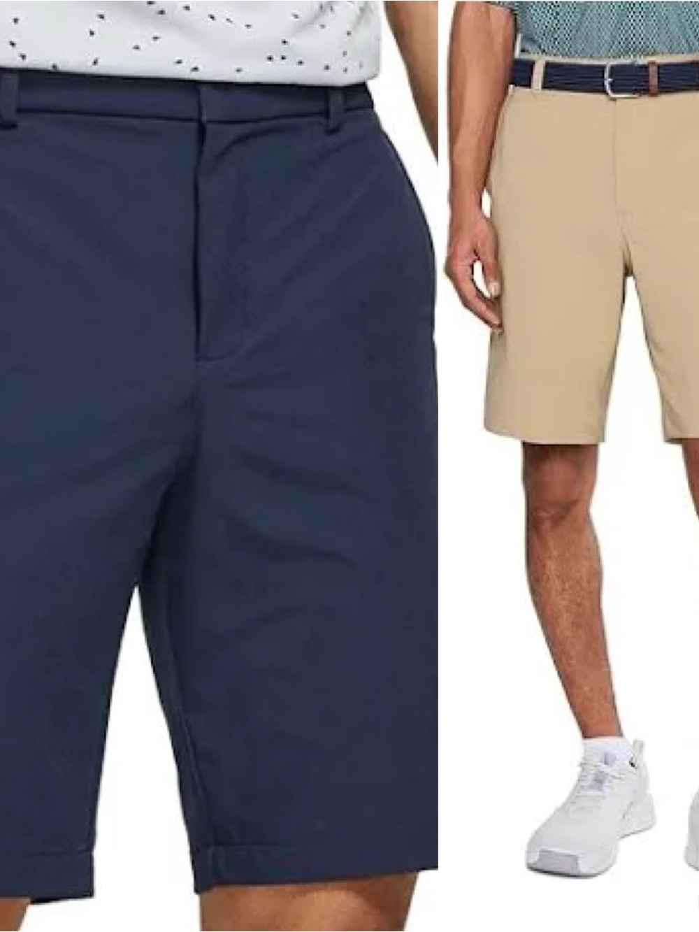 Men’s Nike Dri-FIT Hybrid Shorts Golf Size 30 Bundle Navy and Tan